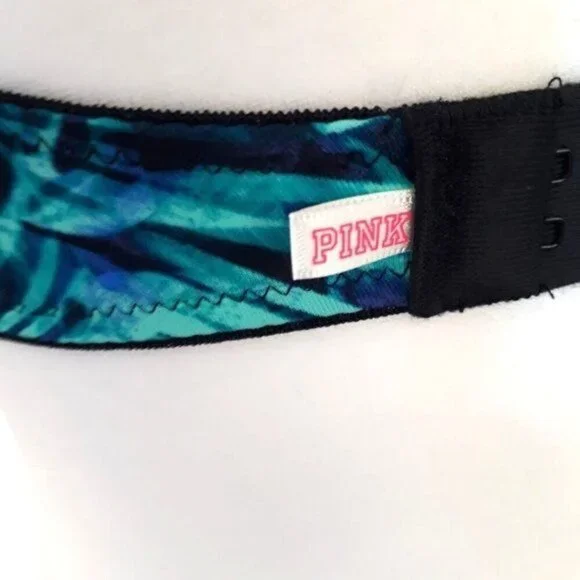 PINK Victoria's Secret Wear Everywhere Push-Up Bra Tropical Print 32C - Picture 5 of 7